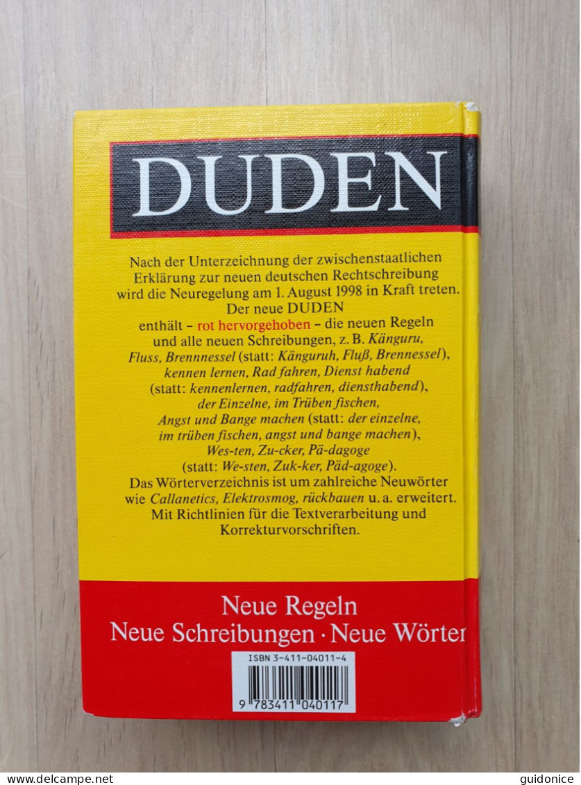 Duden - Ausgabe 1996 - 21. Auflage - Dictionaries