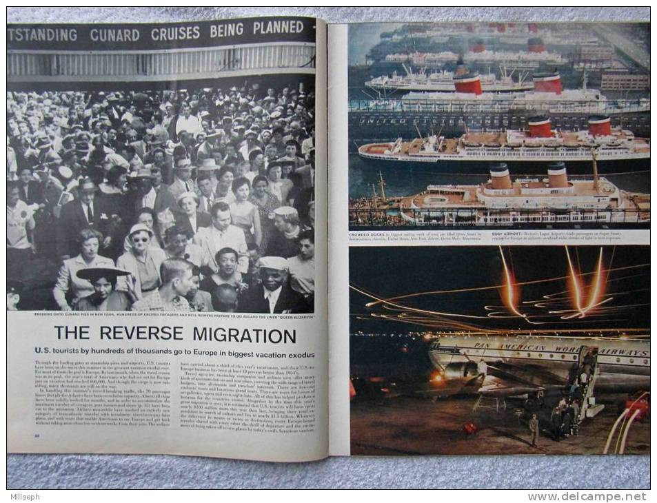 Magazine LIFE - AUGUST 22 , 1955 - INTER. ED. - EISENHOWER / KHRUSHCHEV  - PUB. Avions  LOCKHEED    (3033) - Novedades/Actualidades