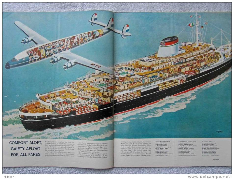 Magazine LIFE - AUGUST 22 , 1955 - INTER. ED. - EISENHOWER / KHRUSHCHEV  - PUB. Avions  LOCKHEED    (3033) - Journalismus