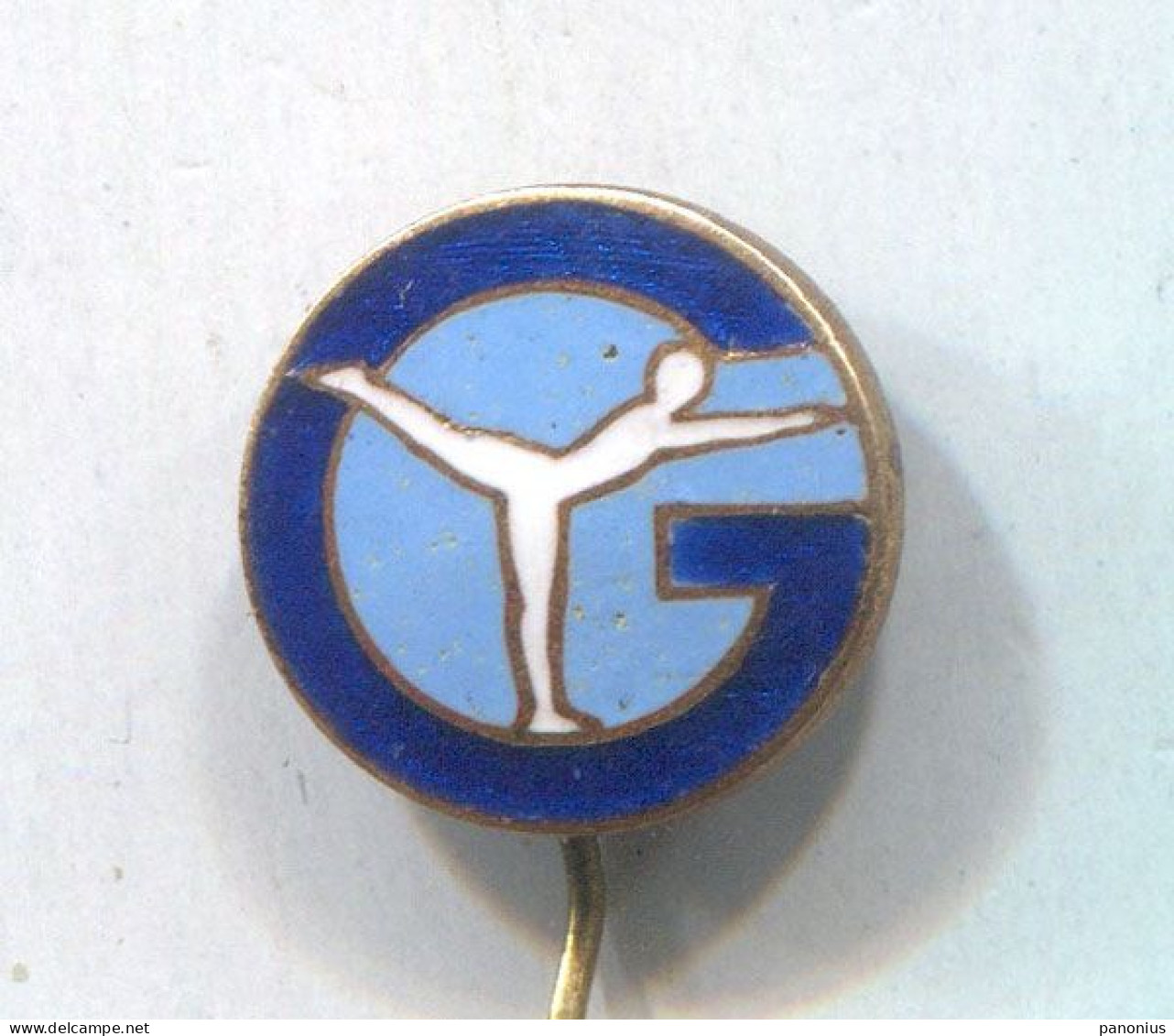 Gymnastic Gym - Yugoslavia Federation Association, Vintage Pin Badge Abzeichen, Enamel - Gimnasia