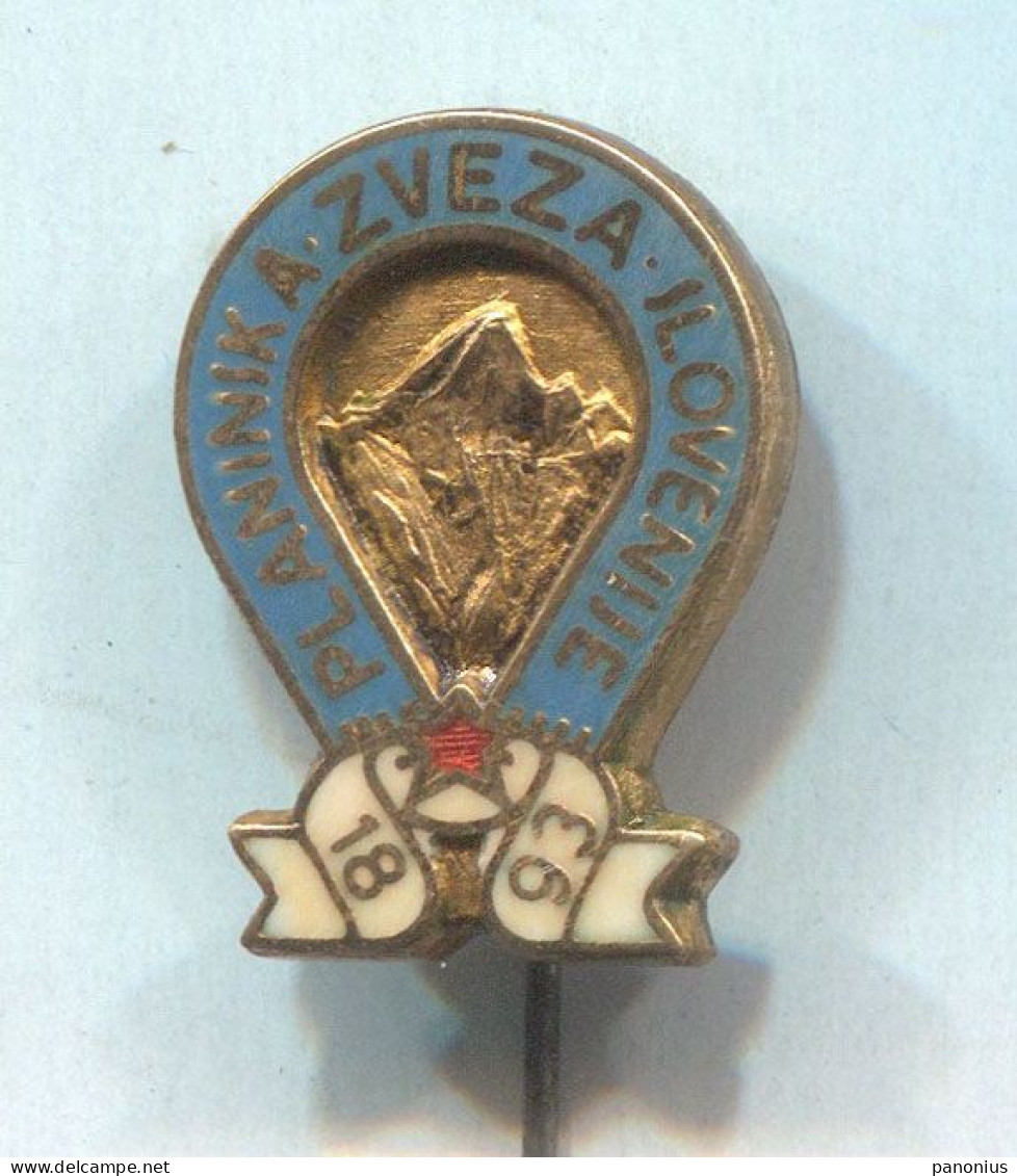 Alpinism Mountaineering - Slovenia Association, Vintage Pin Badge Abzeichen, Enamel - Alpinisme