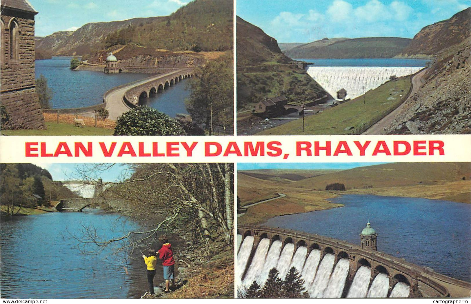 Wales Rhayader Elan Valley Dams Multi View - Radnorshire