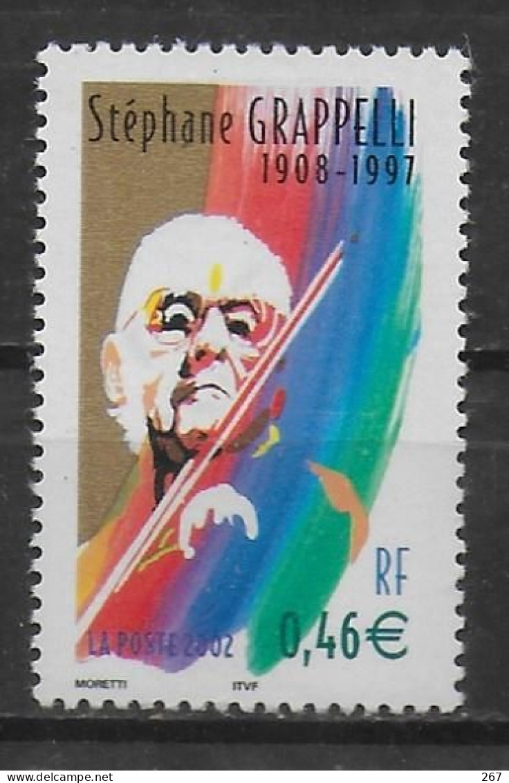 FRANCE    N° 3504  * * Musique Jazz Grappelli - Musique