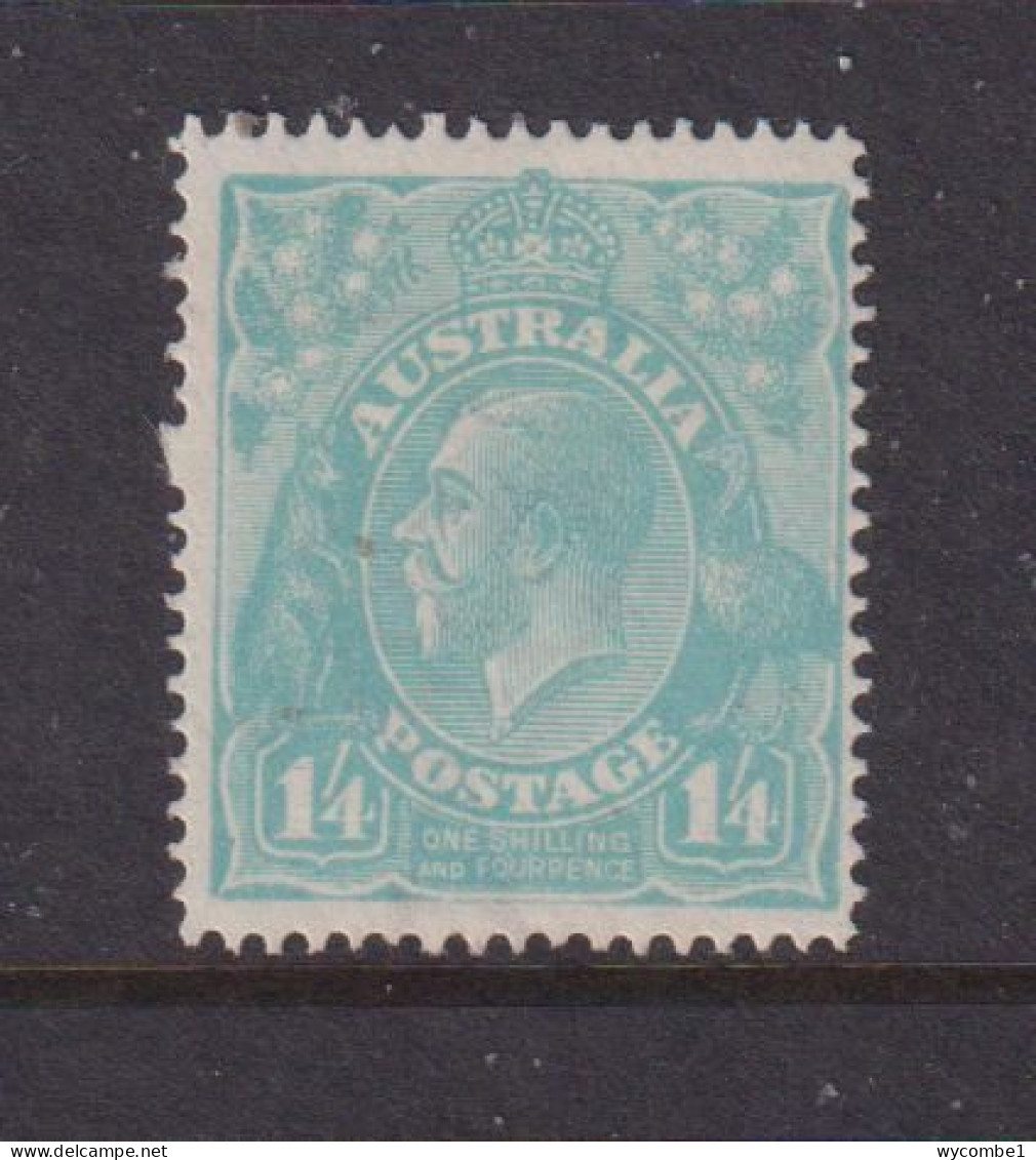 AUSTRALIA - 1914-24 George V 1s4d Watermark Crown Over A  Hinged Mint - Mint Stamps