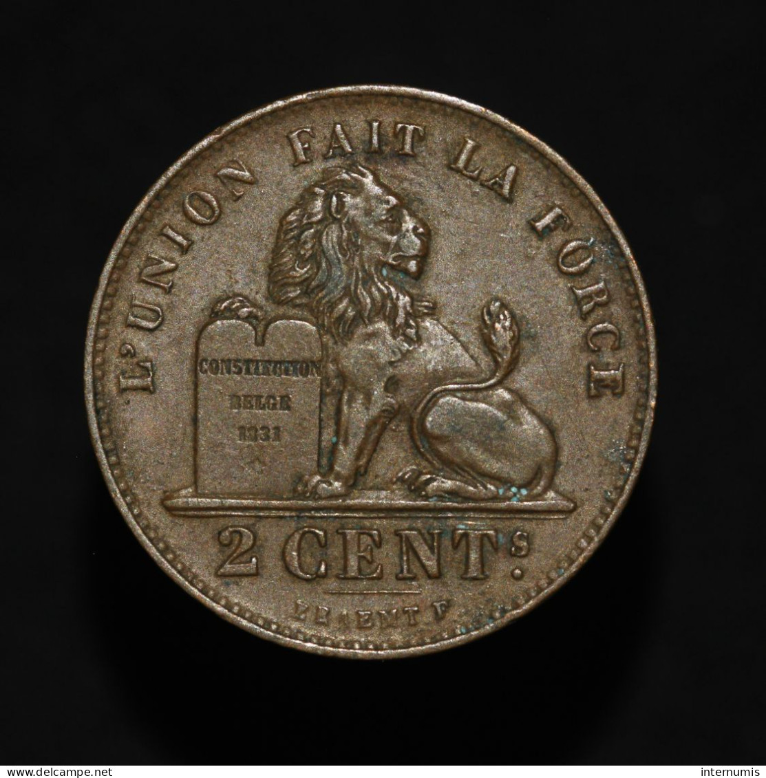 Belgique / Belgium, Leopold II, 2 Centimes, 1902 - 2 Cents
