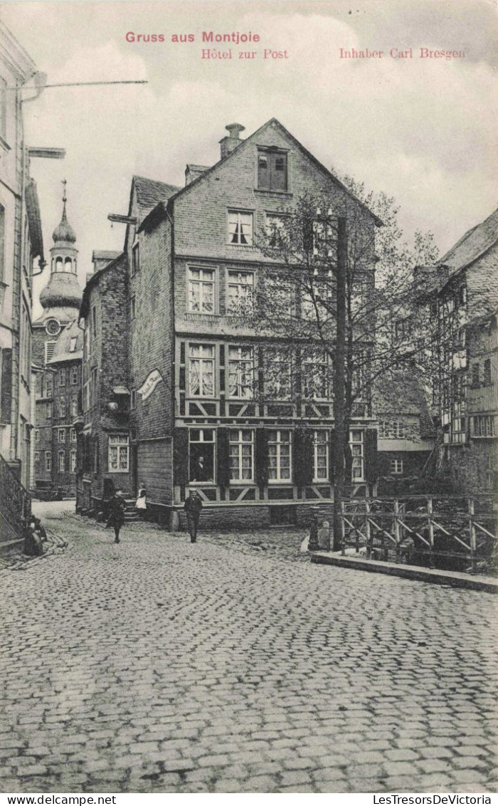 ALLEMAGNE - AACHEN - Gruss Aus Montjoie - Hôtel Zur Post - Inhaber Carl Bresgen - Animé - Carte Postale Ancienne - Aachen
