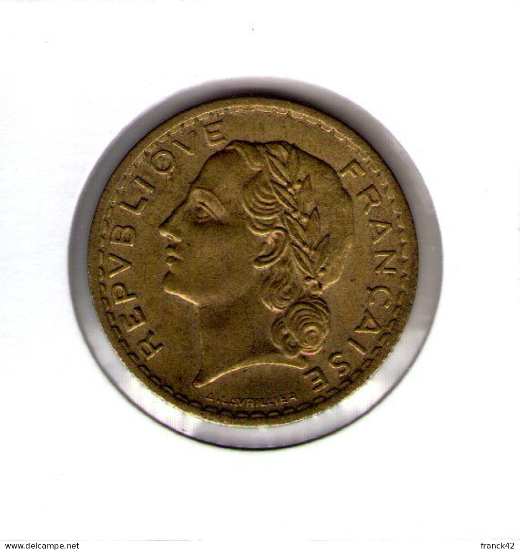 France. 5 Francs Lavrillier Bronze Aluminium 1945 C - 5 Francs