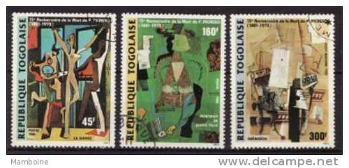 Togo  1988  Picasso  N° 1234 .35  + Pa 653  Serie Complete Obl ./ Used.. - Togo (1960-...)