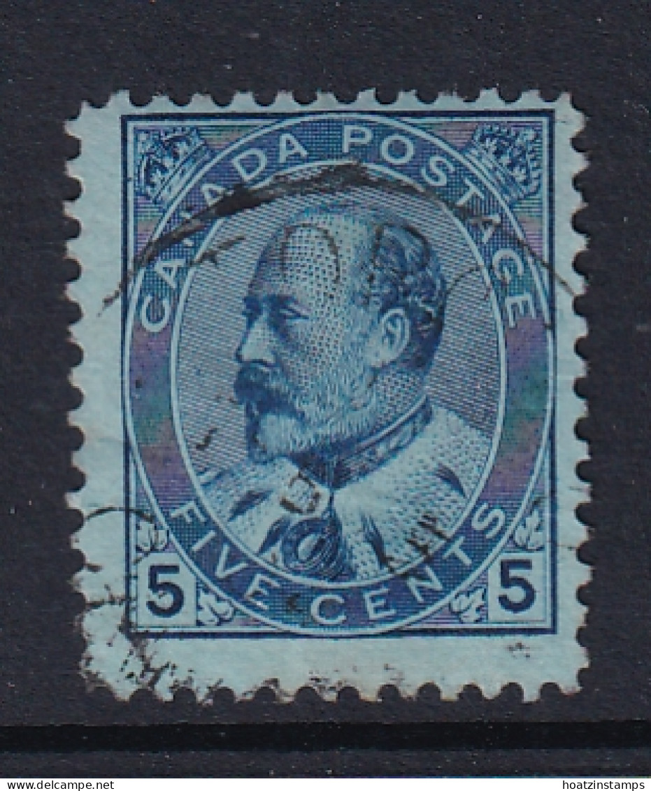 Canada: 1903/12   Edward    SG178    5c   Blue/bluish      Used - Used Stamps