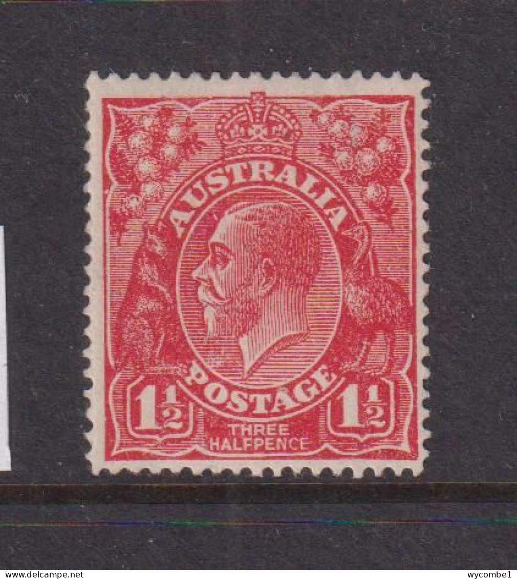 AUSTRALIA - 1914-24 George V 11/2d Watermark Crown Over A  Hinged Mint - Nuovi