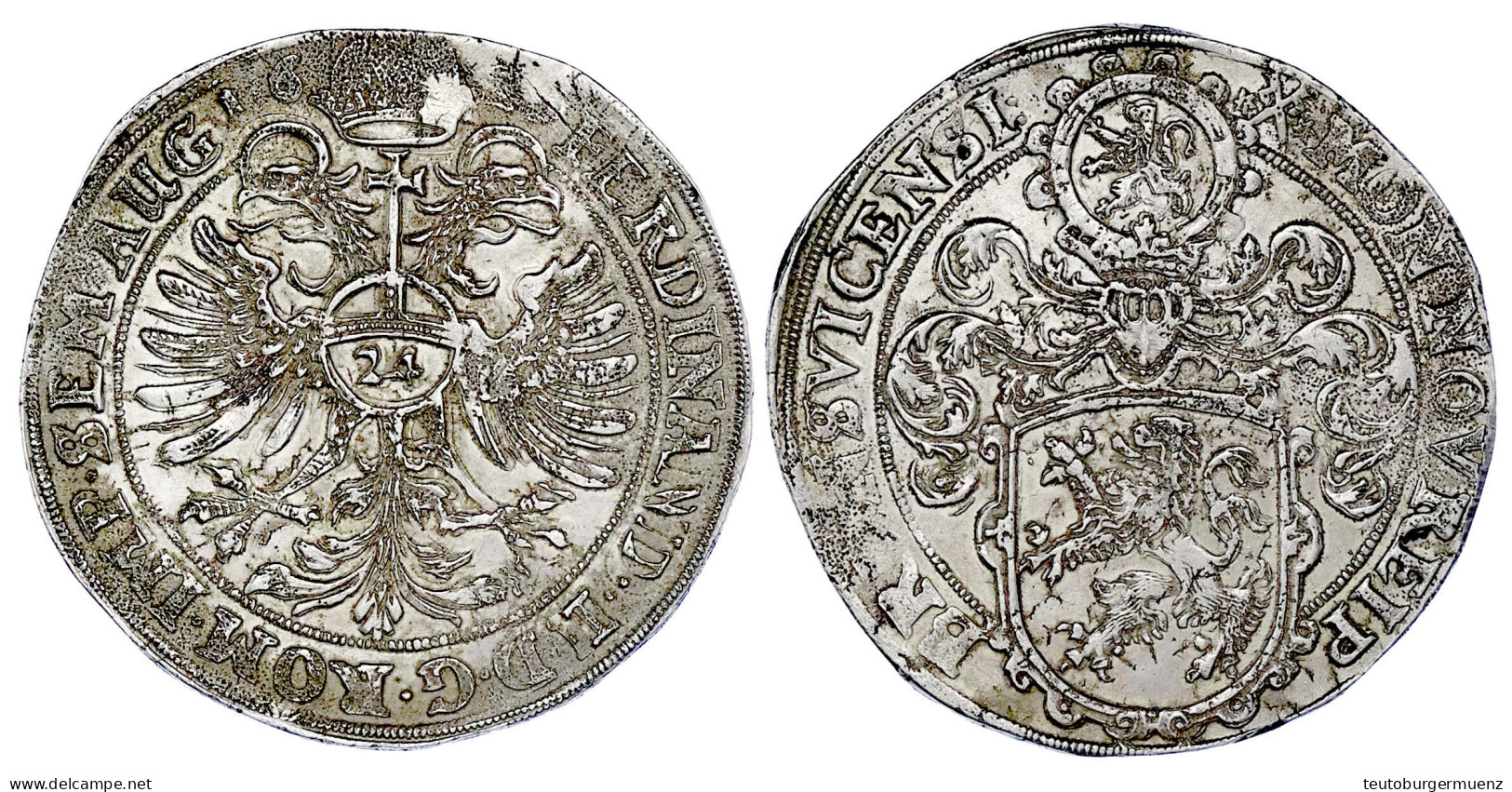 Reichstaler 1629. 28,82 G. Sehr Schön, Korrodiert. Jesse 137. Davenport. 5127. - Other & Unclassified