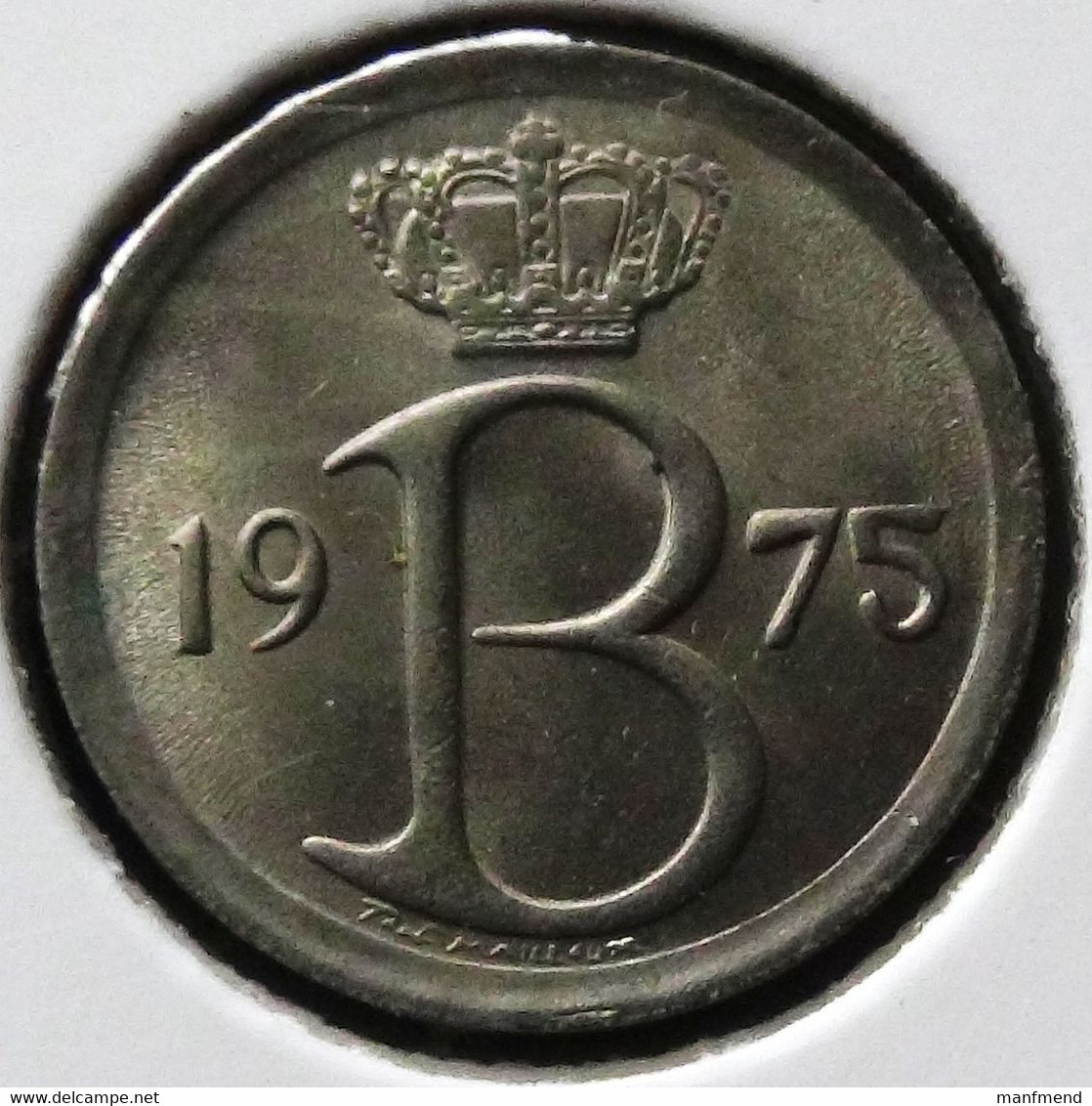 Belgium - 1975 - KM 154.1 - 25 Centimes - Flemishh Legend - XF - Look Scans - 25 Cents