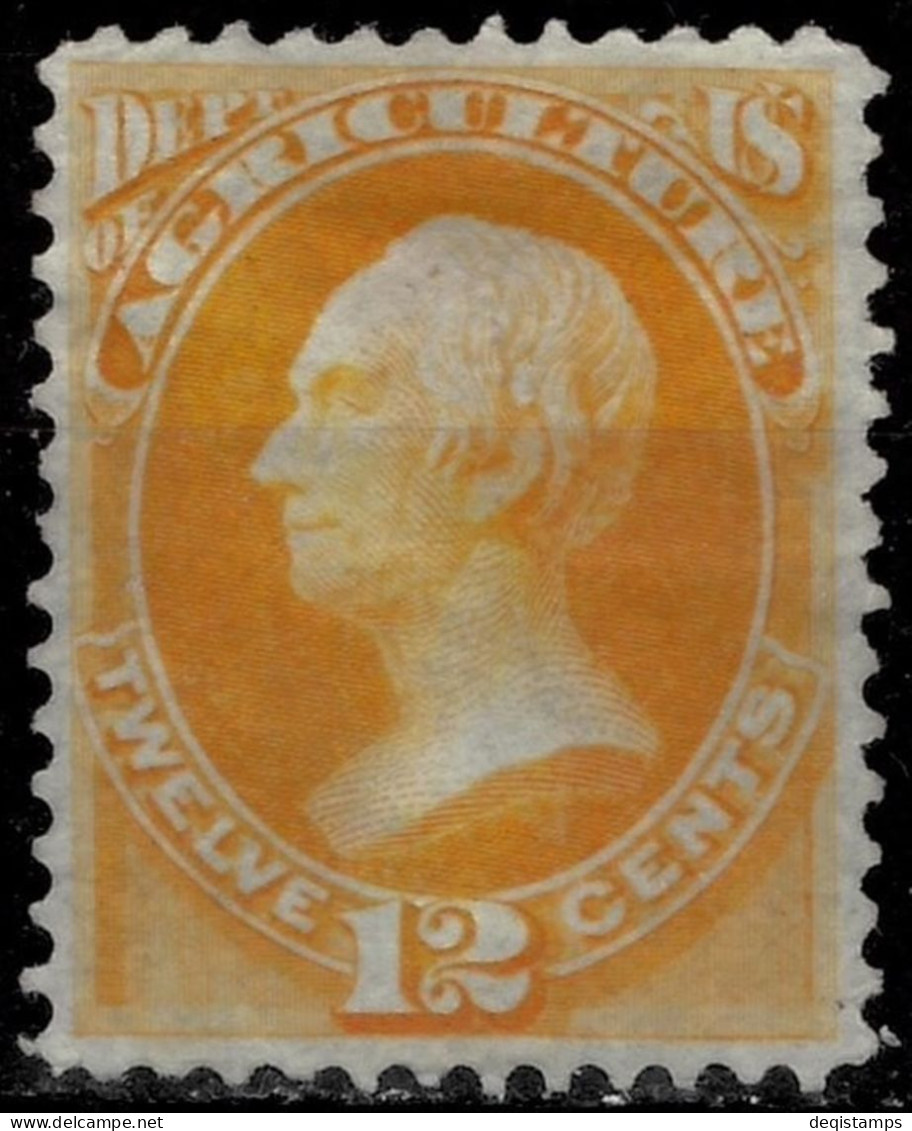 USA Official 1873 / 12c  Agriculture / Scott O6 / $ 450  MNG Stamp - Ungebraucht