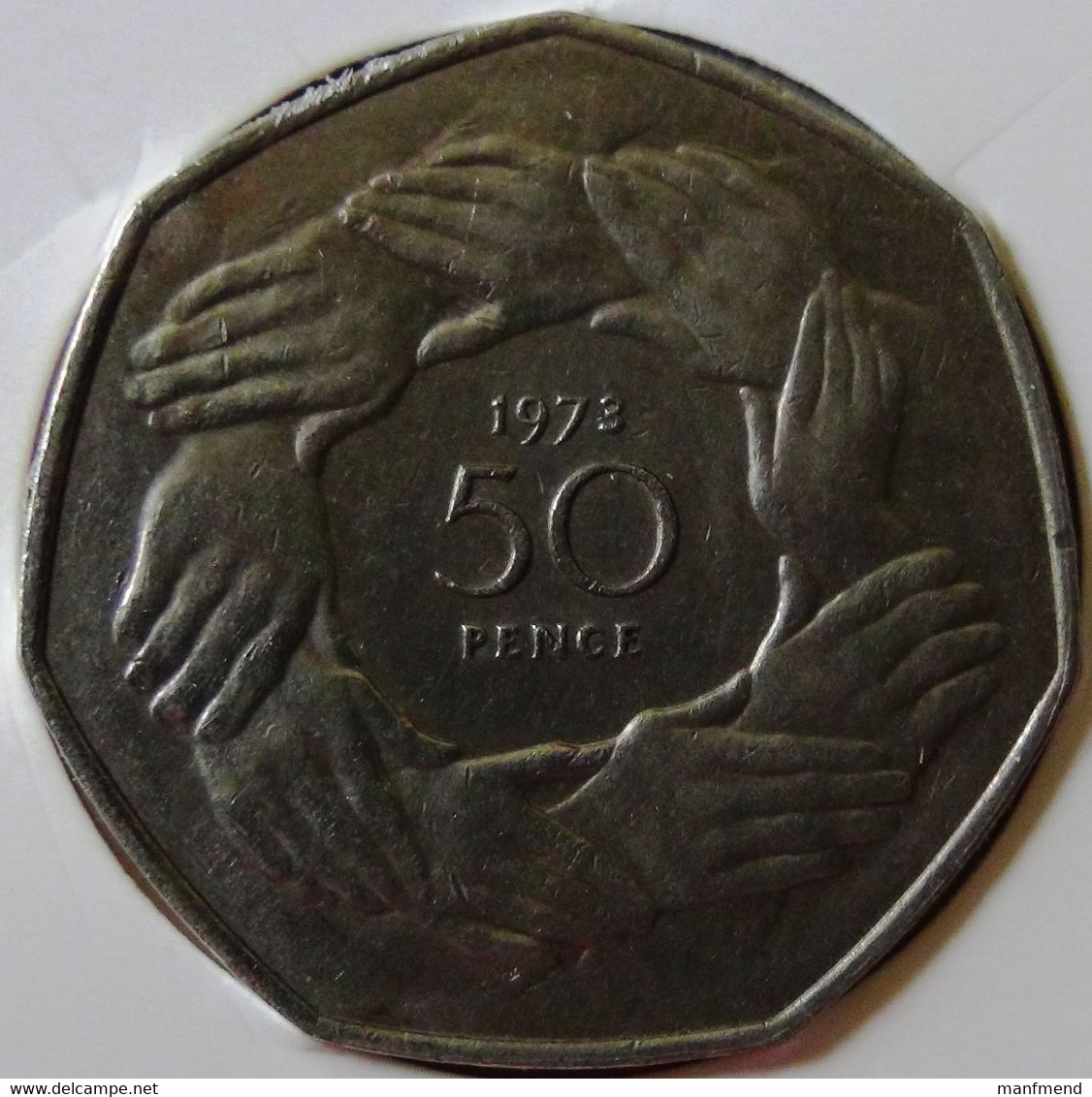 Great Britain - 1973 - 50  Pence - KM 918 - Vz - 50 Pence