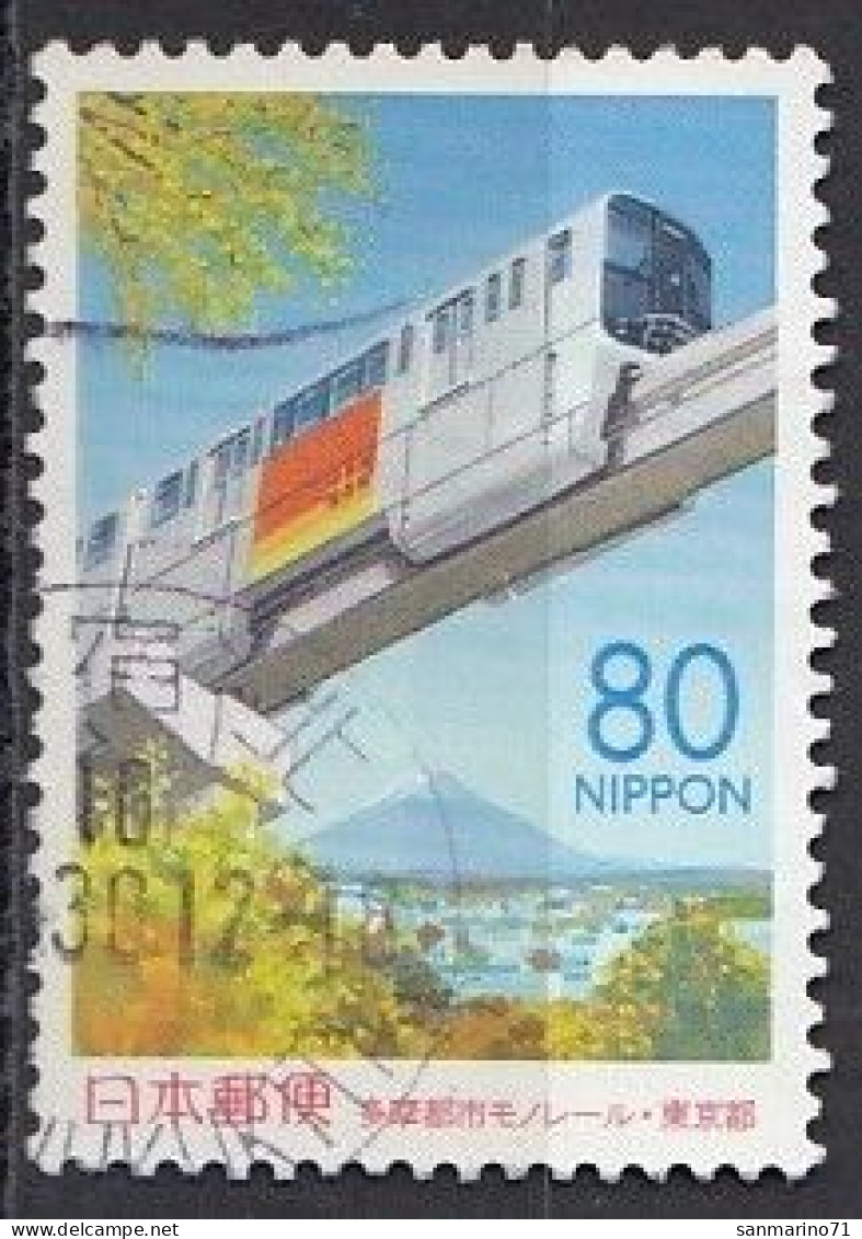 JAPAN 2609,used,trains - Oblitérés