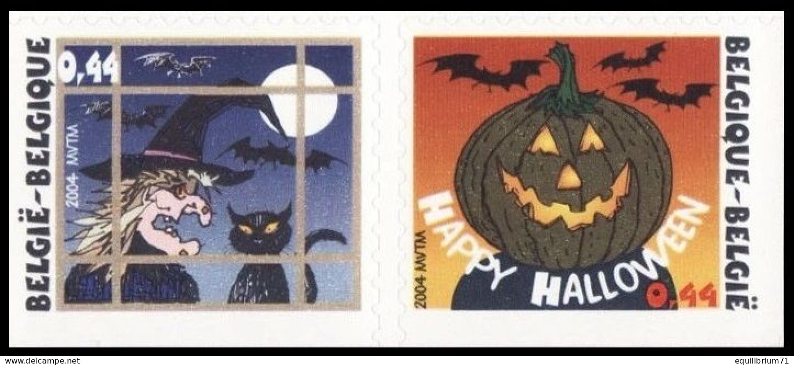 3324/25b**(B46/C46) - Halloween - BELGIQUE / BELGIË - Légumes