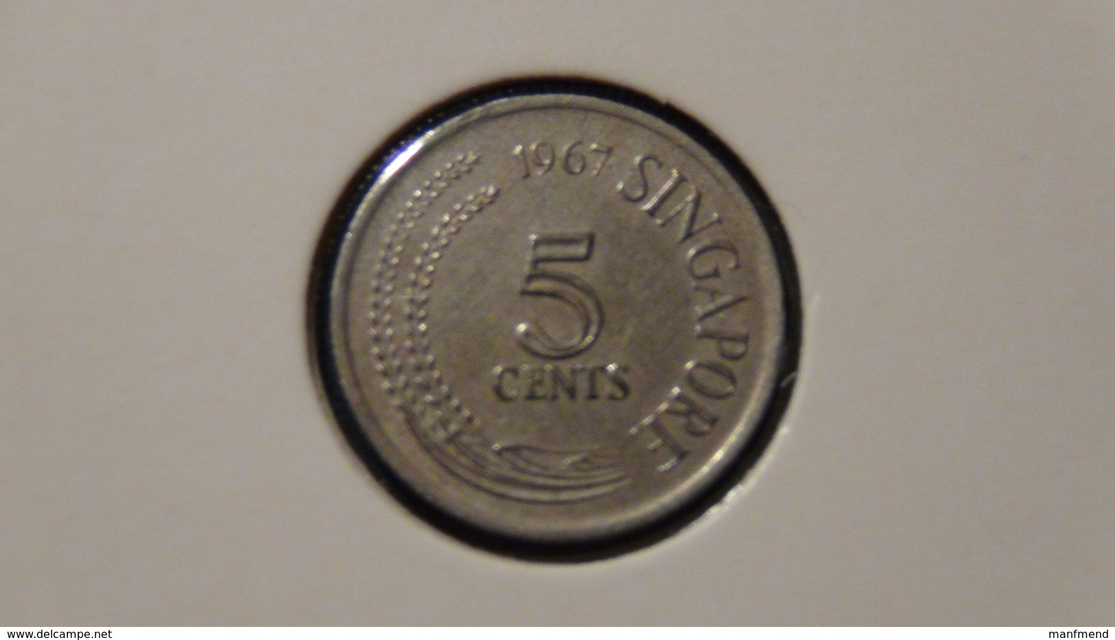 Singapore - 1967 - 5 Cents - KM 2 - VF - Look Scans - Singapur