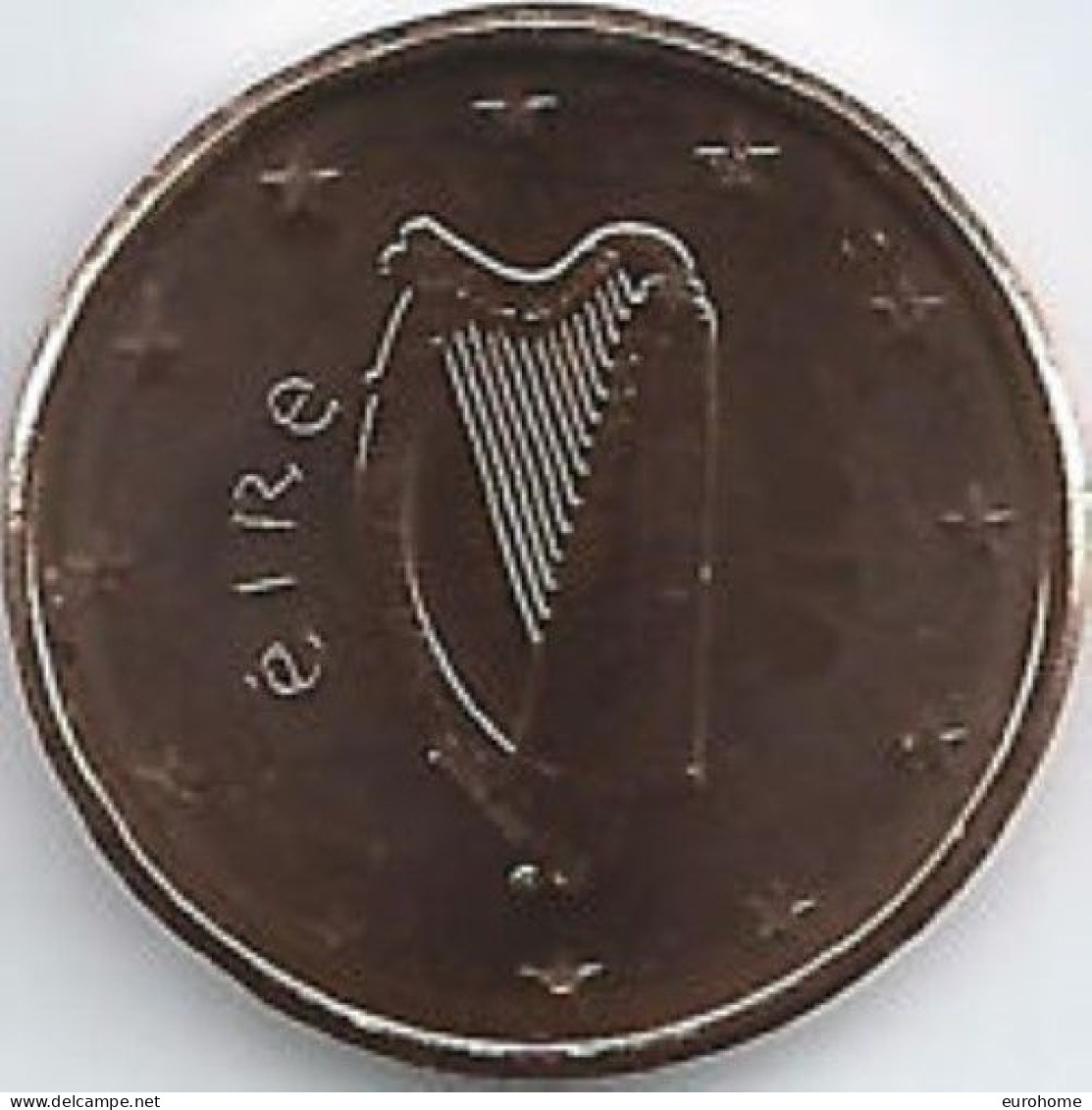 Ierland 2023  1 Cent  UNC Uit De BU  UNC Du Coffret  ZEER ZELDZAAM - EXTREME RARE  5.000 Ex !!! - Irlande