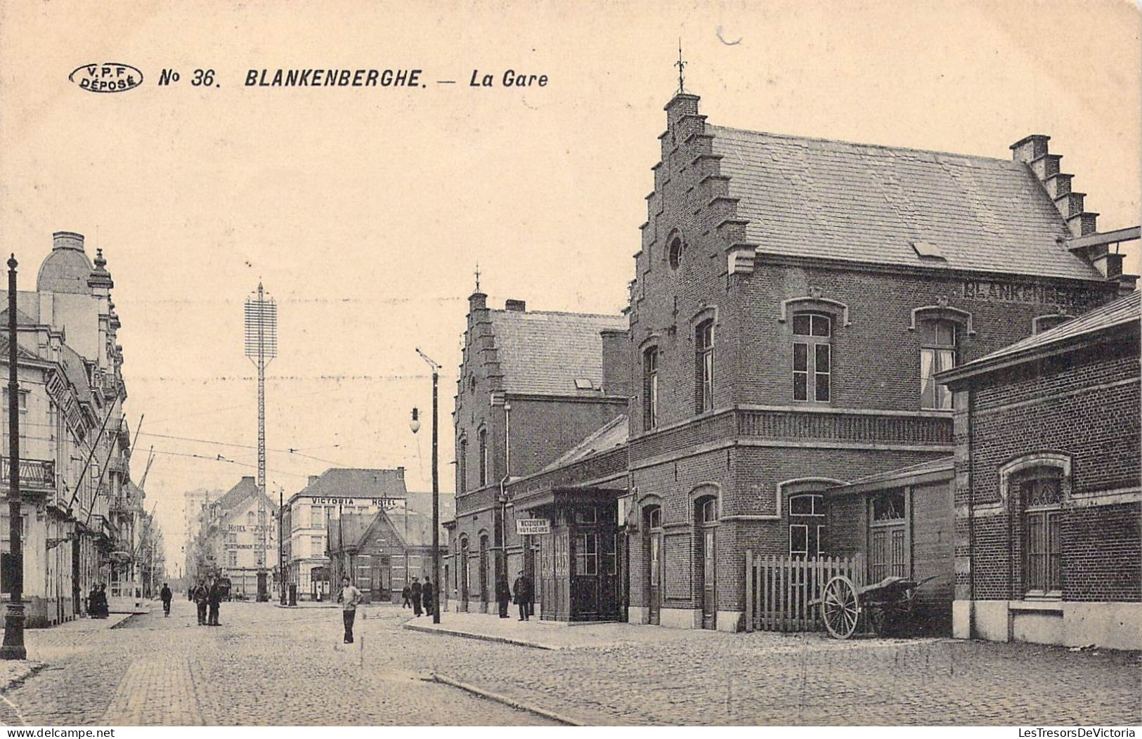 BELGIQUE - BLANKENBERGHE - La Gare - Carte Postale Ancienne - Blankenberge