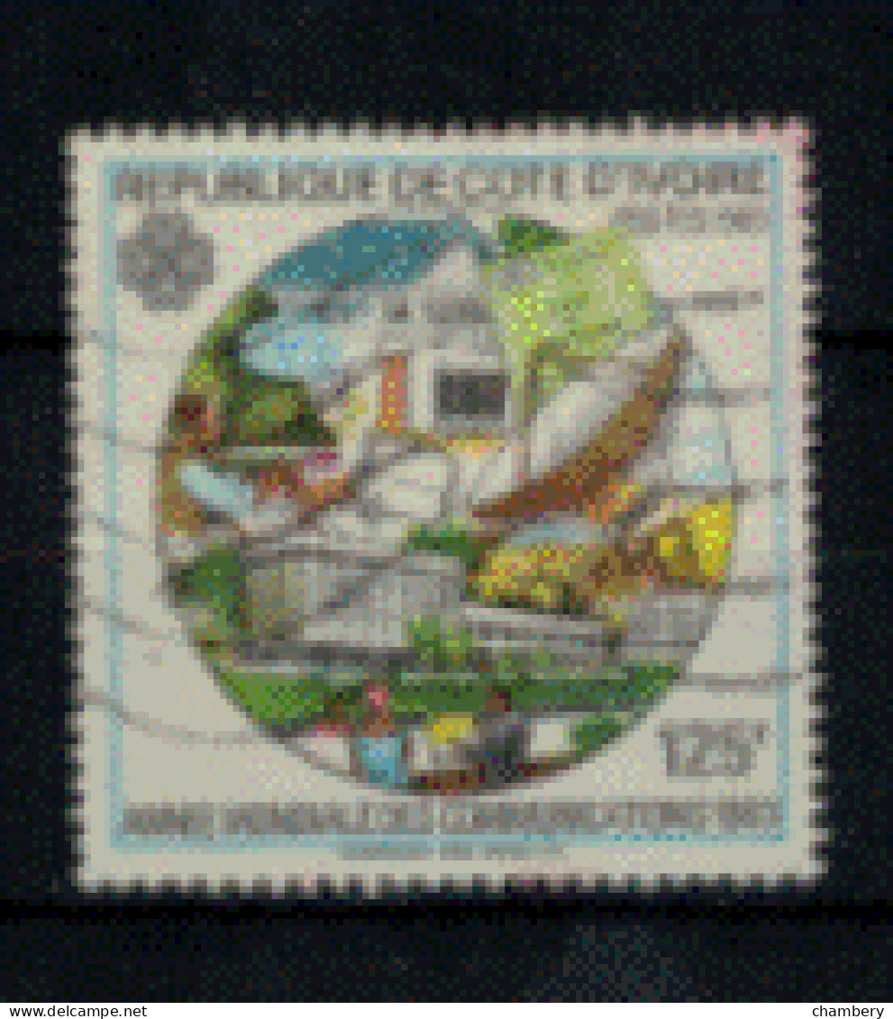 Cote D'Ivoire - "Année Internationale Des Communications - Centre De Tri" - Oblitéré N° 666B De 1983 - Côte D'Ivoire (1960-...)