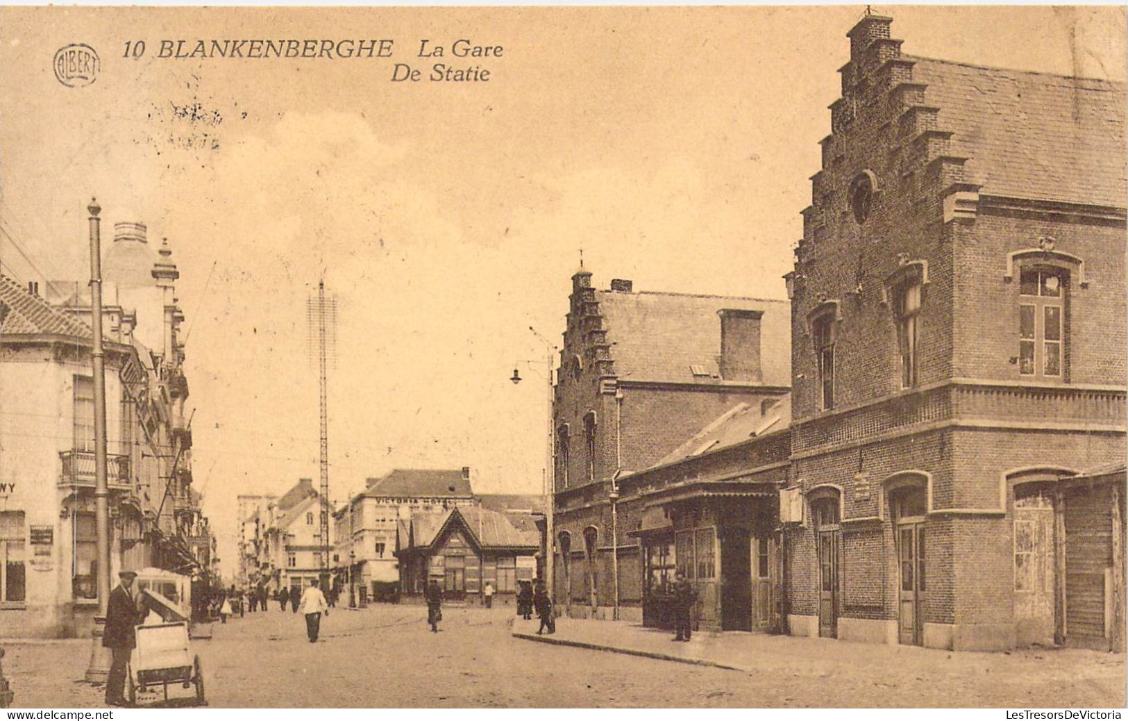 BELGIQUE - BLANKENBERGHE - La Gare - Carte Postale Ancienne - Blankenberge