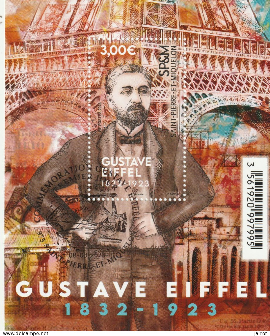 Bloc FDC Gustave EIFFEL - Blocchi & Foglietti