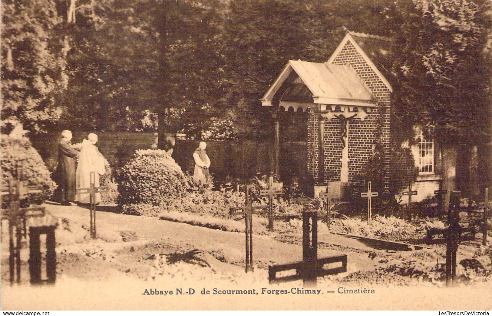 BELGIQUE - CHIMAY - Abbaye ND De Scourmont - Cimetière -  Carte Postale Ancienne - Chimay