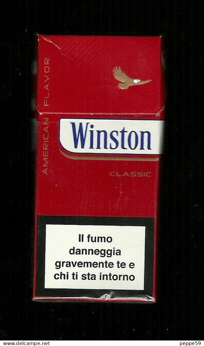 Tabacco Pacchetto Di Sigarette Italia - Winston Classic Da 10 Pezzi ( Vuoto ) - Empty Cigarettes Boxes