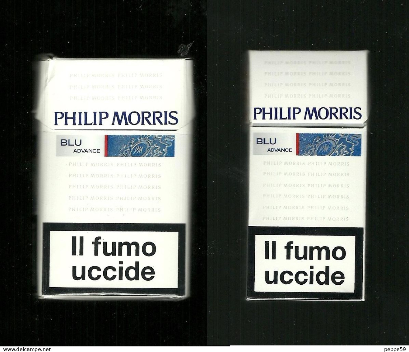 Pacchetti Di Sigarette ( Vuoti ) - Philip Morris Blu Da 10 E 20 Pezzi - Estuches Para Cigarrillos (vacios)