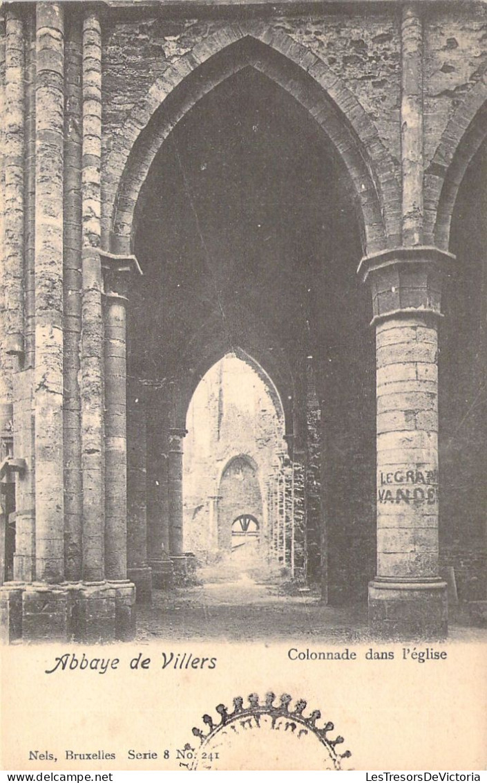 BELGIQUE - Abbaye De Villers - Colonnade Dans L'église -  Carte Postale Ancienne - Other & Unclassified