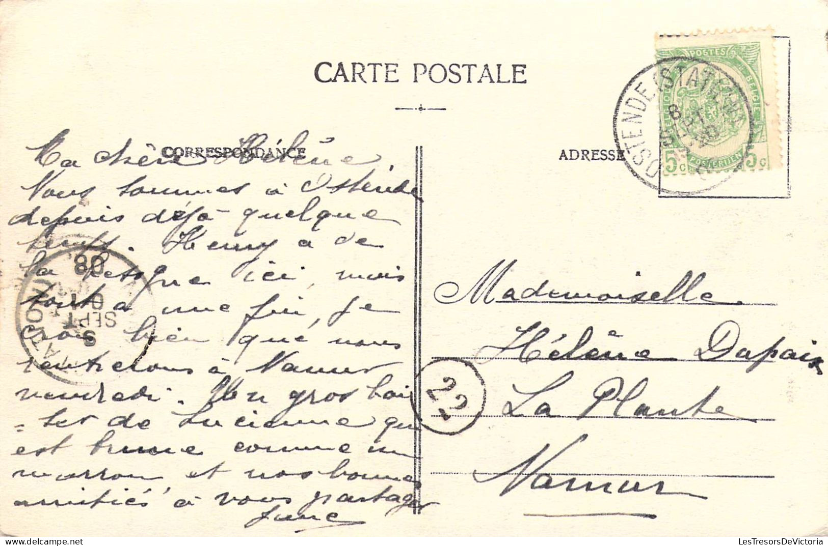 BELGIQUE - OSTENDE - La Plage - Editeur Le Bon - Carte Postale Ancienne - Oostende