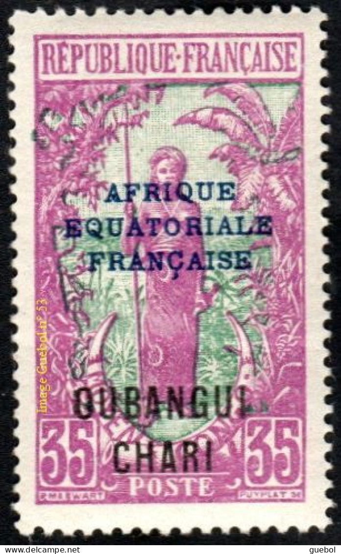 Oubangui N°  53 ** Timbre Du Congo Surchargé - Neufs