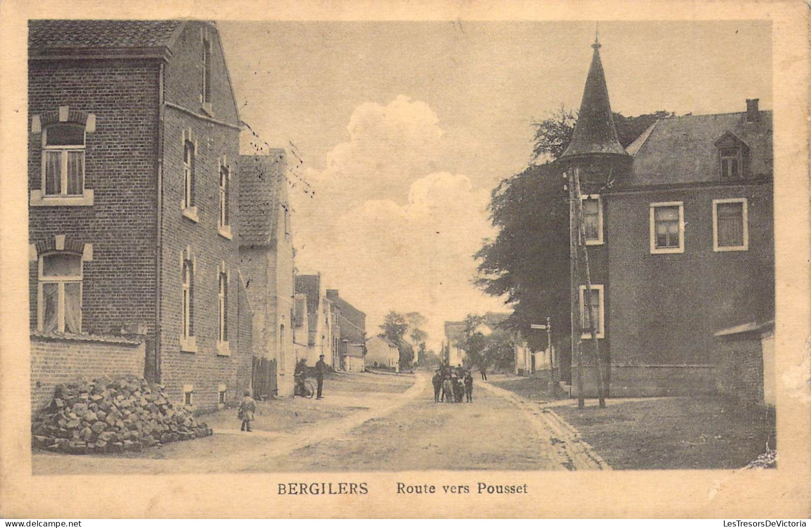 BELGIQUE - BERGILERS - Route Vers Pousset - Edit Henri Kaquet - Carte Postale Ancienne - Other & Unclassified