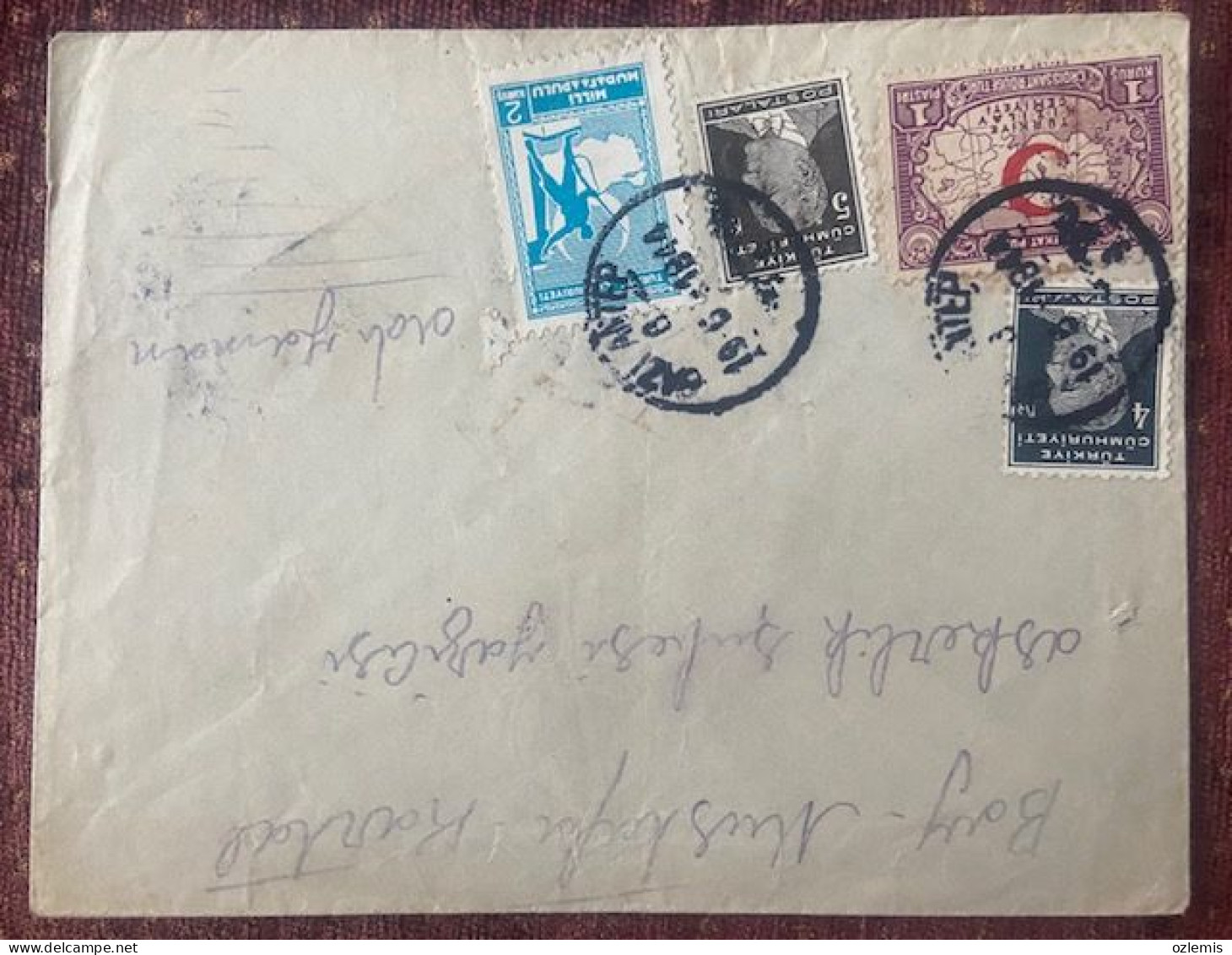 TURKEY,TURKEI,TURQUIE ,GAZIANTEP TO ADIYAMAN ,1944 ,COVER - Lettres & Documents