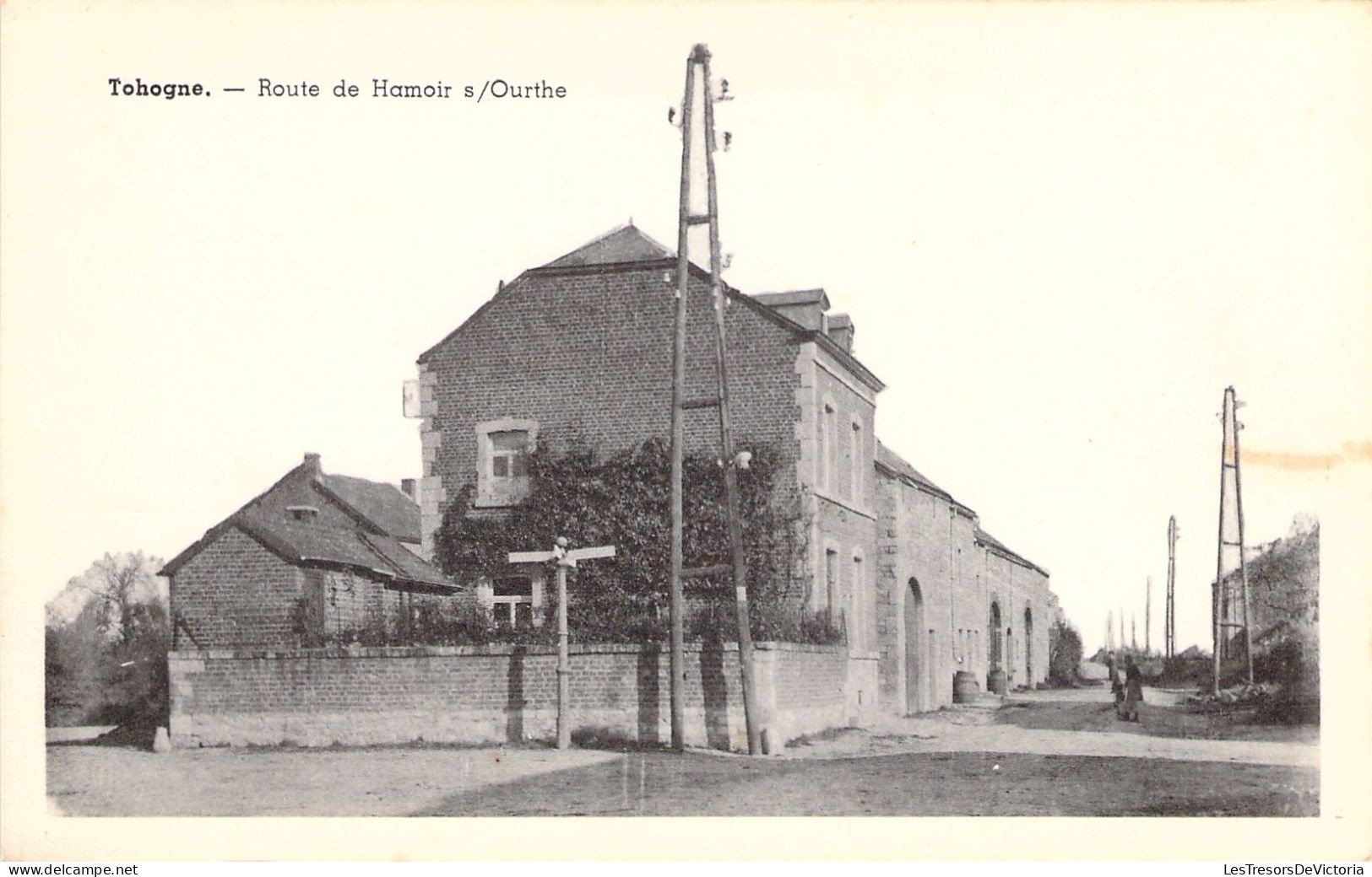 BELGIQUE - TOHOGNE - Route De Hamoir-sur-Outhe  -  Carte Postale Ancienne - Autres & Non Classés