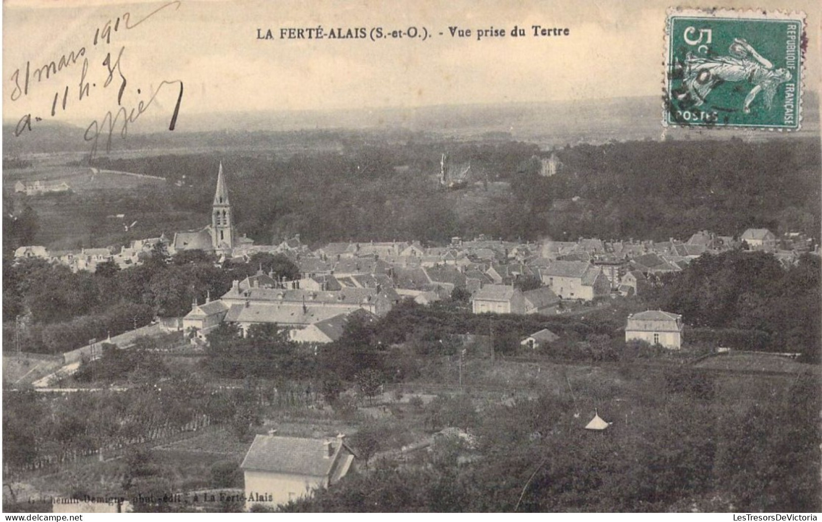 FRANCE - 91 - La Ferté-Alais - Vue Prise Du Tertre - Carte Postale Ancienne - La Ferte Alais