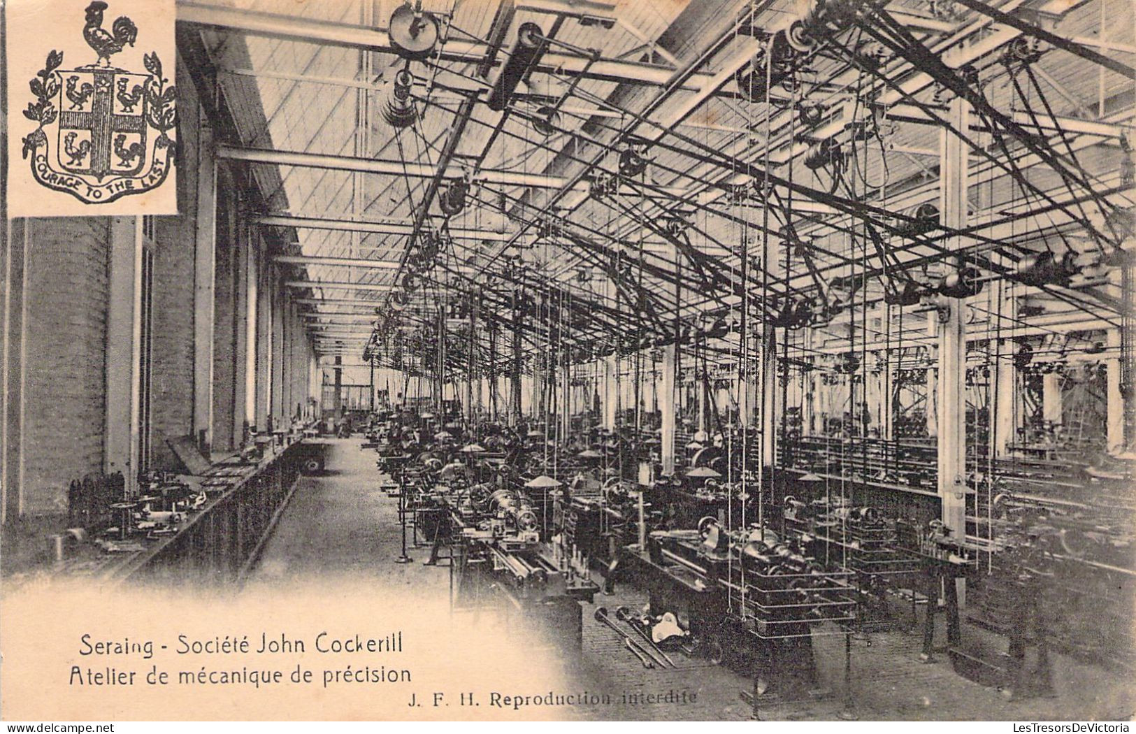 BELGIQUE - SERAING - Société John Cockerill - Atelier De Mécanique De Précision  -  Carte Postale Ancienne - Seraing