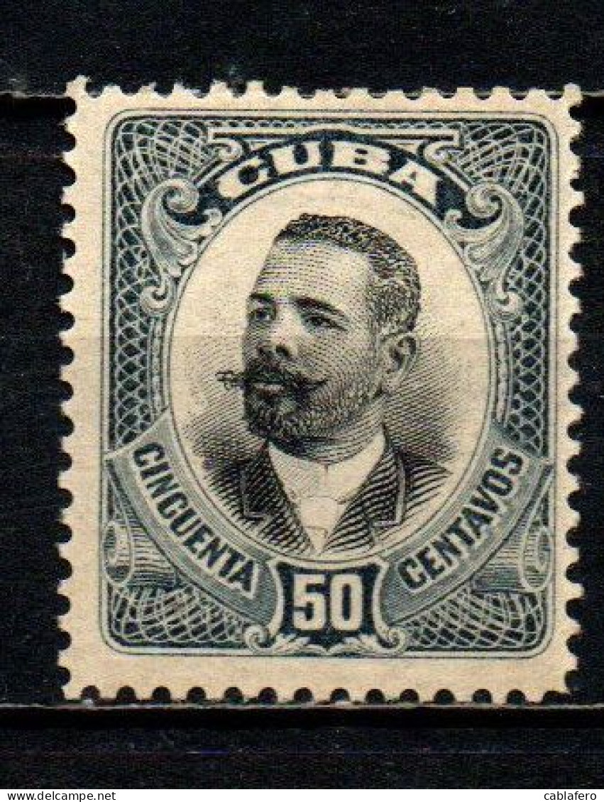 CUBA - 1907 - Maj. Gen. Antonio Maceo - MH - Unused Stamps