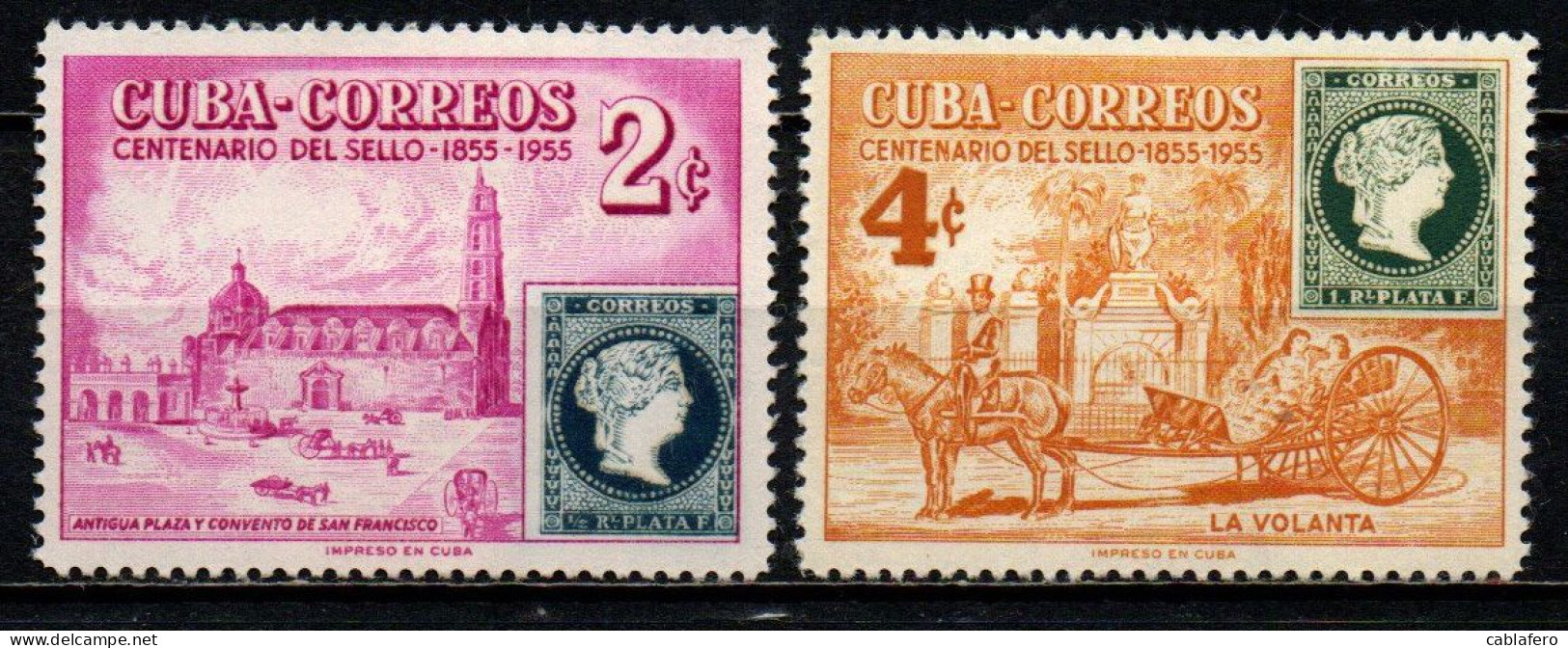 CUBA - 1955 -  Cent. Of Cuba’s 1st Postage Stamps - MH - Ongebruikt