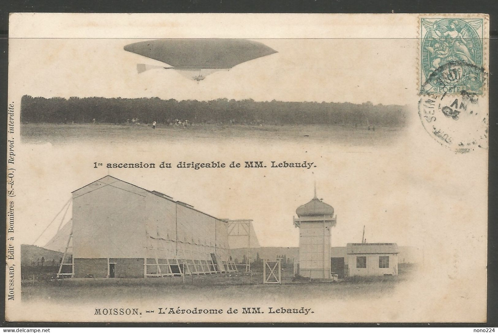 Carte P De 1904 ( Le Dirigeable De MM. Lebaudy ) - Dirigeables