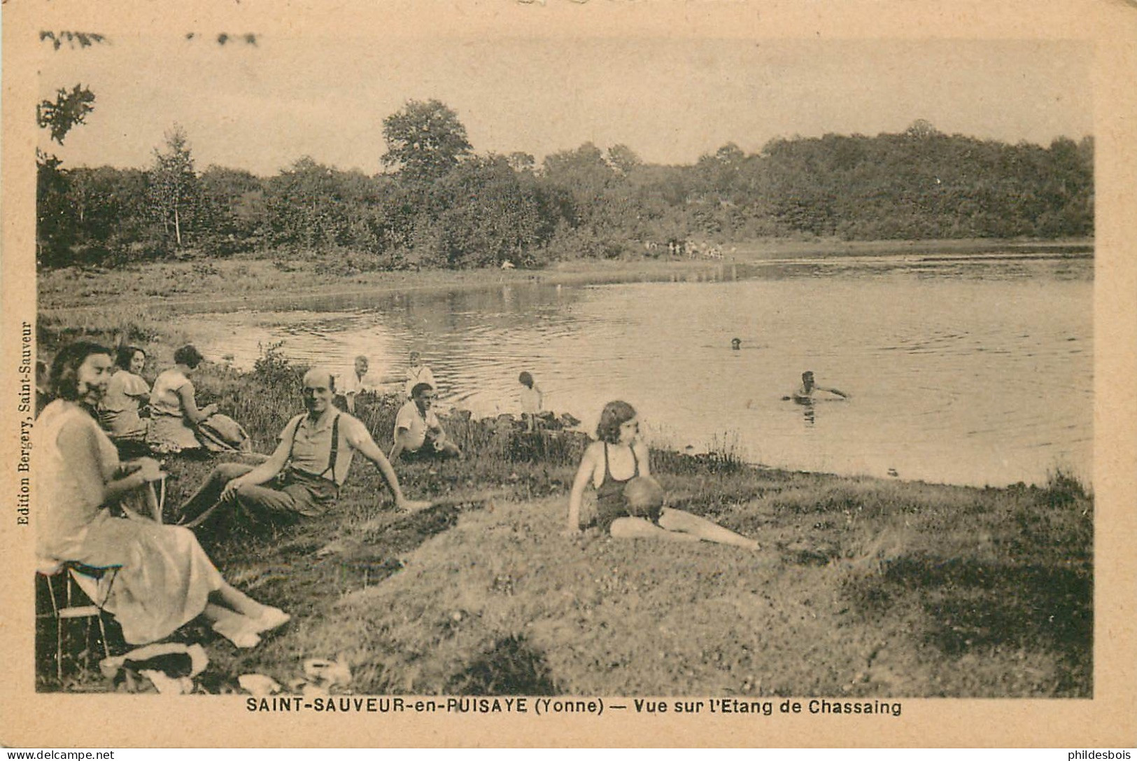 YONNE  SAINT SAUVEUR EN PUISAYE  Vue Sur L'étang - Saint Sauveur En Puisaye