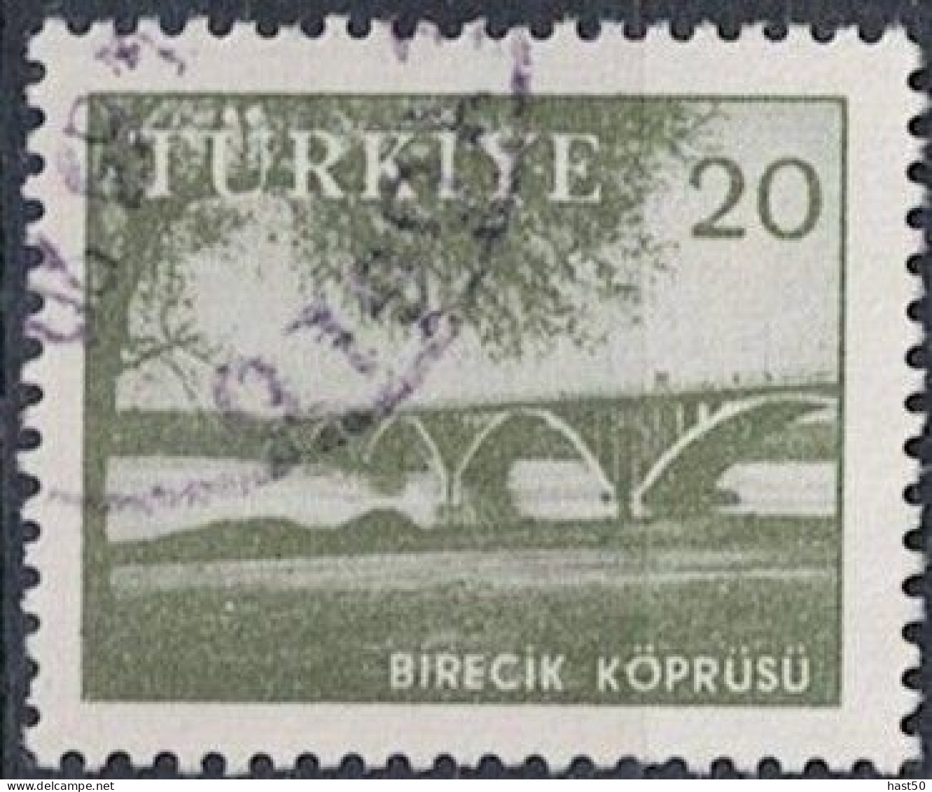 Türkei Turkey Turquie - Brücke Birecik (MiNr: 1701 C) 1959 - Gest Used Obl - Usati