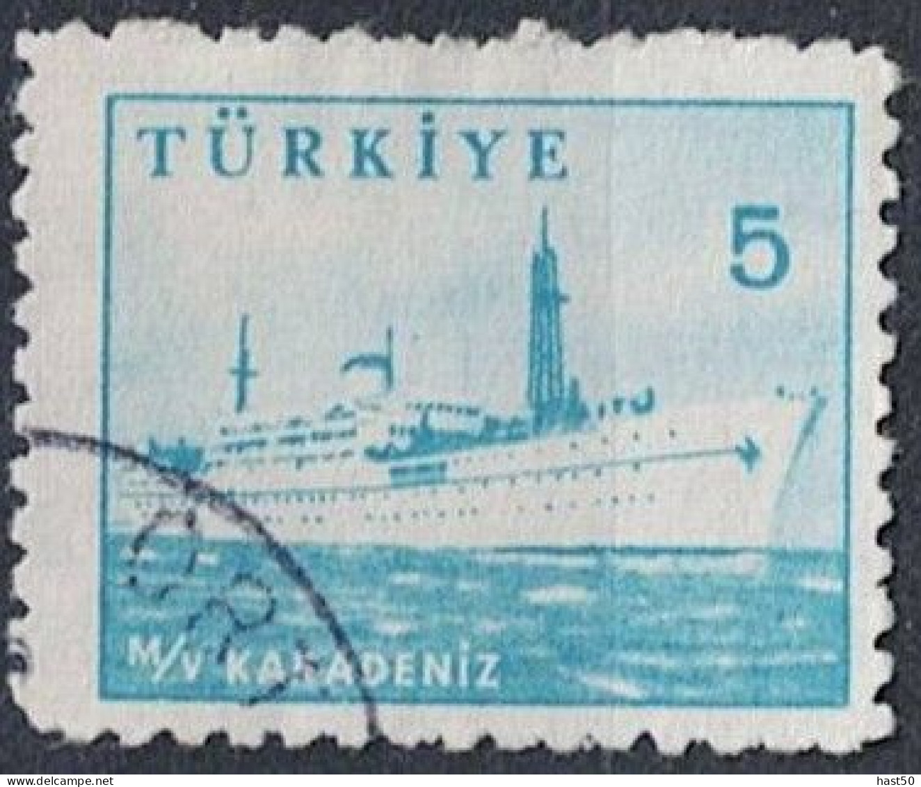 Türkei Turkey Turquie - Motorschiff „Karadeniz“ (MiNr: 1698) 1959 - Gest Used Obl - Usati