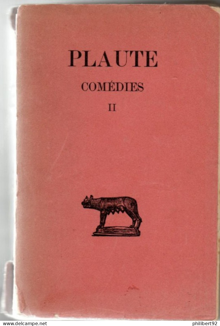 Littérature Latine. Plaute. Comédies II. Bacchides, Captivi, Casina. - Autres & Non Classés