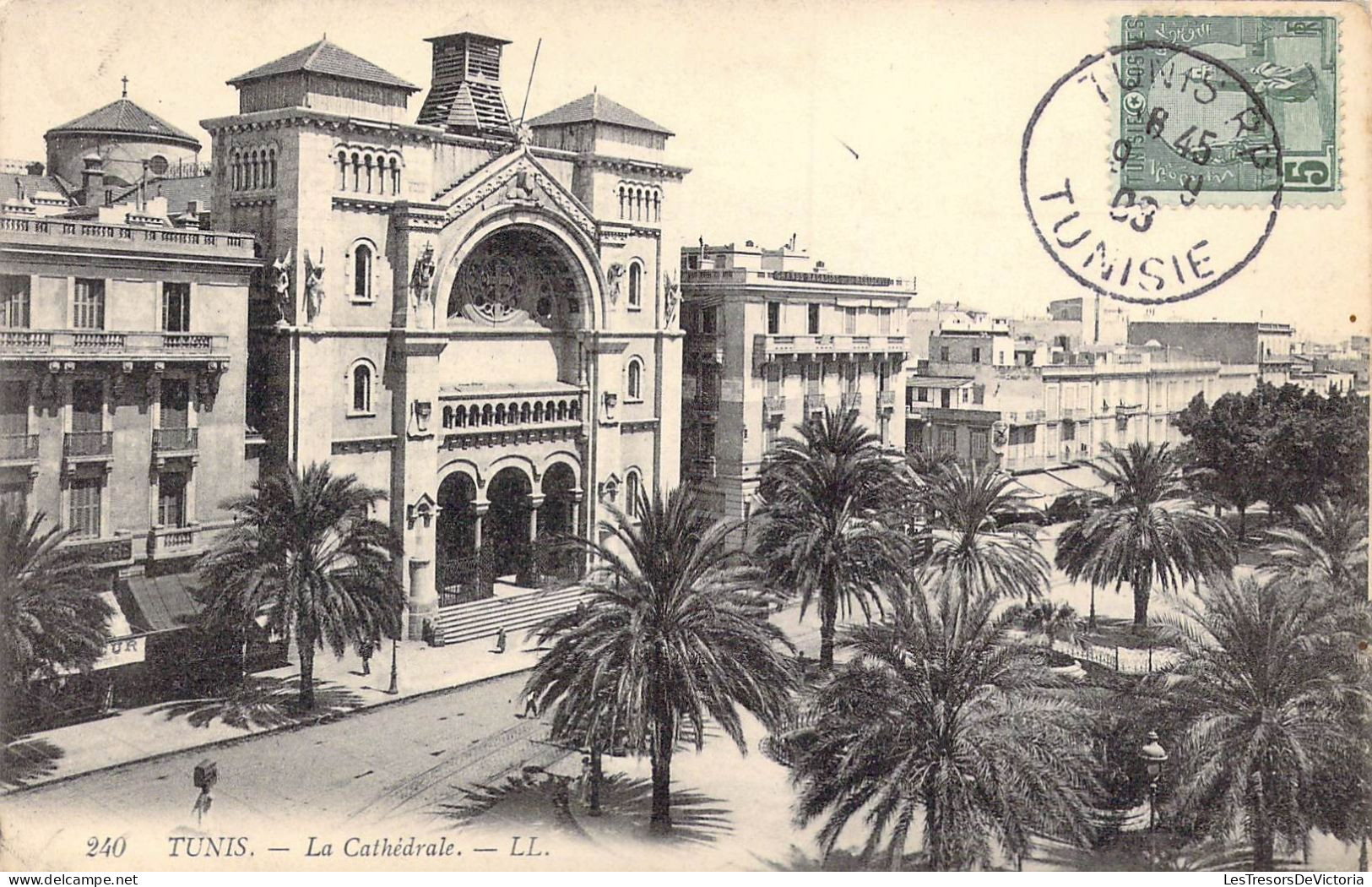 TUNISIE - Tunis - La Cathédrale - Carte Postale Ancienne - Tunisia