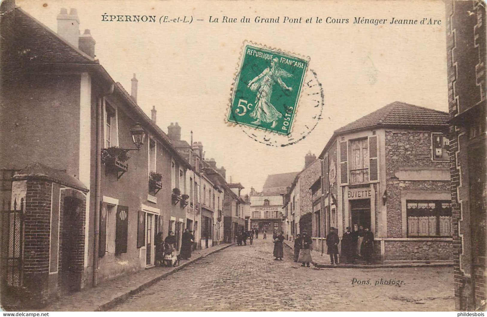 EURE ET LOIR  EPERNON  La Rue Du Grand Rond Point - Epernon