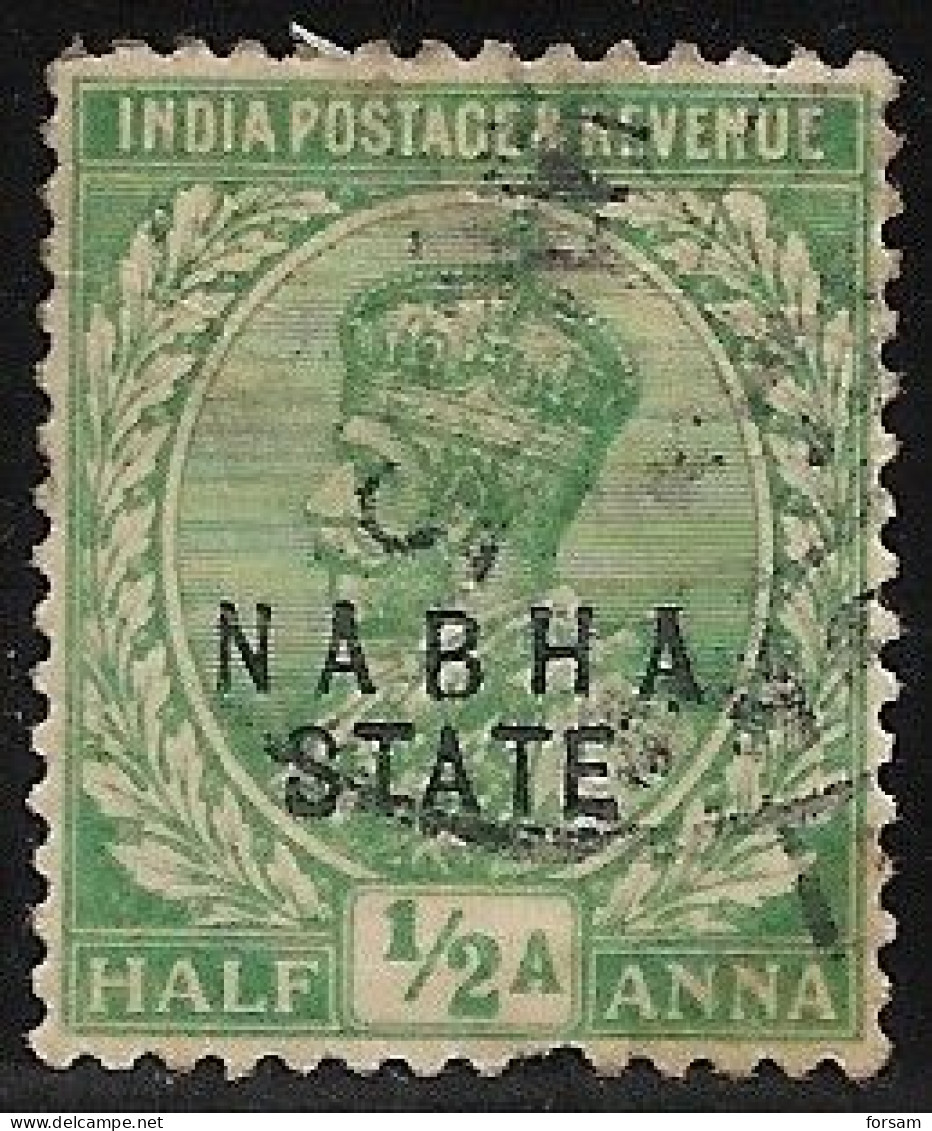 INDIA (NABHA)..1928..Michel # 52...used. - Nabha