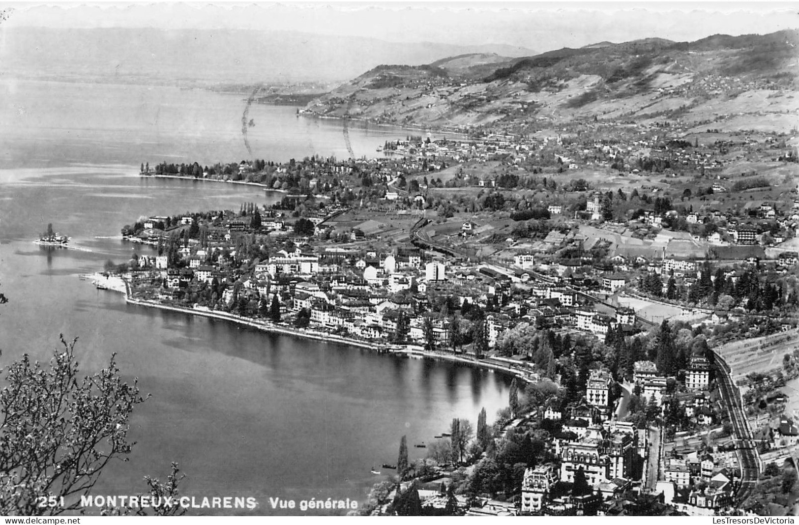 SUISSE - Montreux-Clarens - Vue Générale - Carte Postale Ancienne - Montreux