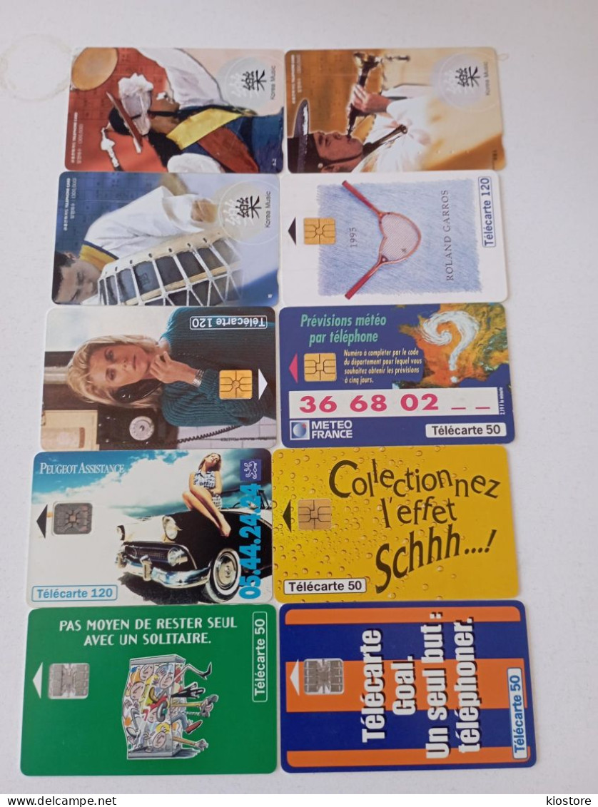 10 Different Phonecards - Collections