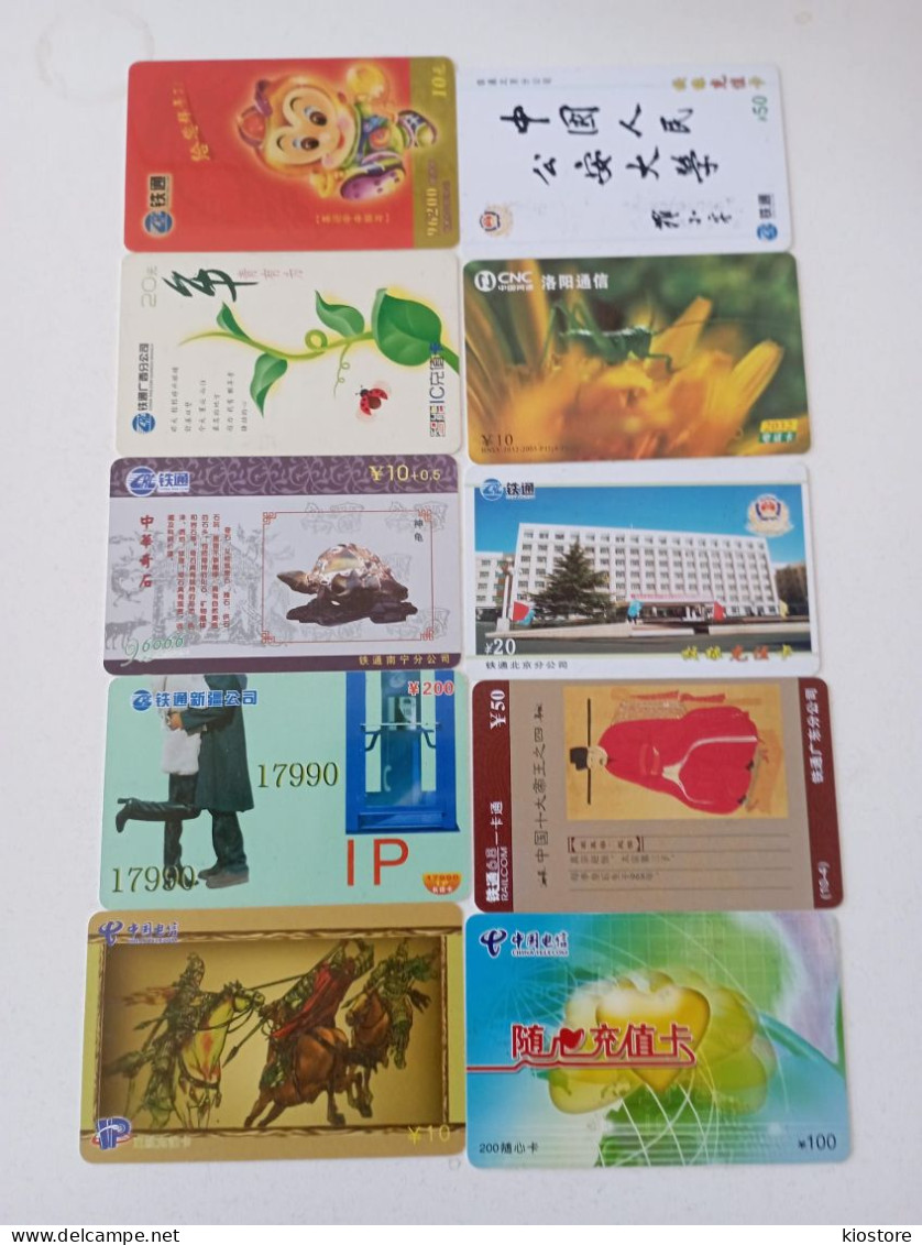 10 Different Phonecards - Lots - Collections